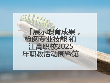 展示职育成果，检阅专业技能 镇江高职校2025年职教活动周暨第八届技能节开幕