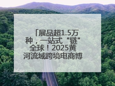 展品超1.5万种，一站式“链”全球！2025黄河流域跨境电商博览会启幕
