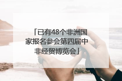 已有48个非洲国家报名参会第四届中非经贸博览会