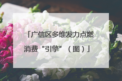 广信区多维发力点燃消费“引擎”（图）