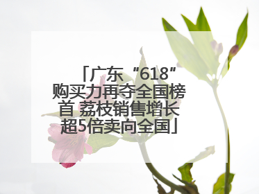 广东“618”购买力再夺全国榜首 荔枝销售增长超5倍卖向全国