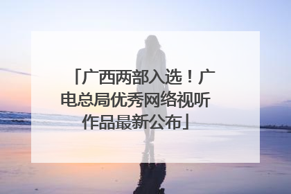 广西两部入选！广电总局优秀网络视听作品最新公布