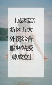 成都高新区五大外贸综合服务站授牌成立