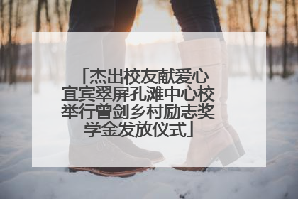 杰出校友献爱心 宜宾翠屏孔滩中心校举行曾剑乡村励志奖学金发放仪式