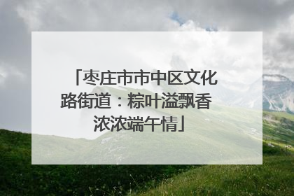 枣庄市市中区文化路街道：粽叶溢飘香 浓浓端午情
