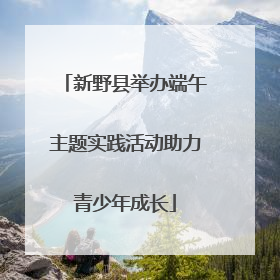 新野县举办端午主题实践活动助力青少年成长