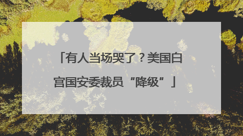 有人当场哭了？美国白宫国安委裁员“降级”