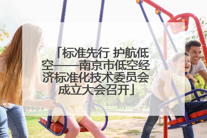 标准先行 护航低空——南京市低空经济标准化技术委员会成立大会召开