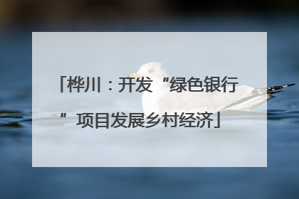 桦川：开发“绿色银行”项目发展乡村经济
