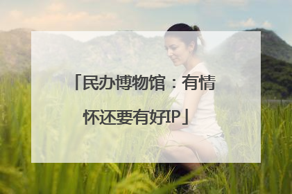 民办博物馆：有情怀还要有好IP