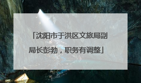 沈阳市于洪区文旅局副局长彭勃，职务有调整