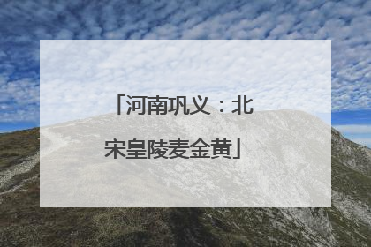 河南巩义：北宋皇陵麦金黄