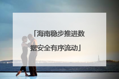 海南稳步推进数据安全有序流动