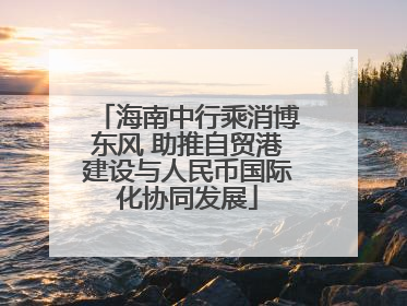 海南中行乘消博东风 助推自贸港建设与人民币国际化协同发展