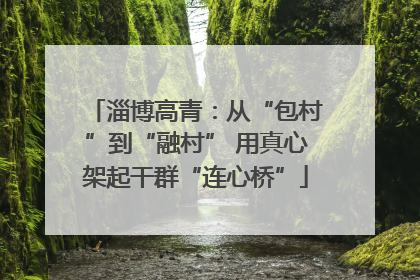 淄博高青：从“包村”到“融村” 用真心架起干群“连心桥”