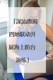 深汕惠揭四地联动开展海上防台演练