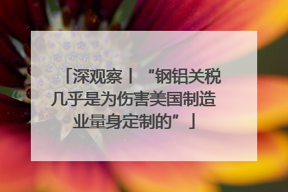 深观察丨“钢铝关税几乎是为伤害美国制造业量身定制的”