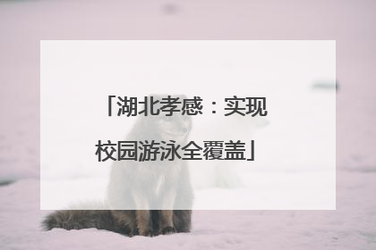 湖北孝感：实现校园游泳全覆盖