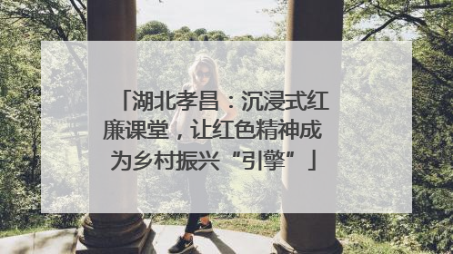 湖北孝昌：沉浸式红廉课堂，让红色精神成为乡村振兴“引擎”