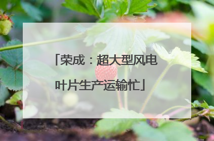荣成：超大型风电叶片生产运输忙