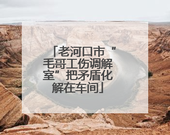 老河口市“毛哥工伤调解室”把矛盾化解在车间