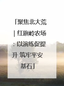 聚焦北大荒｜红旗岭农场：以演练促提升 筑牢平安基石