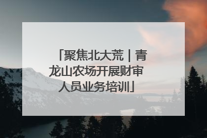 聚焦北大荒｜青龙山农场开展财审人员业务培训