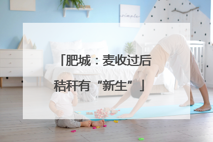 肥城：麦收过后秸秆有“新生”