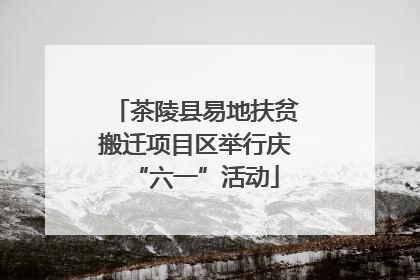 茶陵县易地扶贫搬迁项目区举行庆“六一”活动