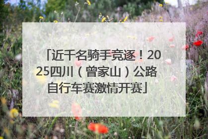 近千名骑手竞逐!2025四川(曾家山)公路自行车赛激情开赛