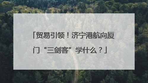 贸易引领！济宁港航向厦门“三剑客”学什么？