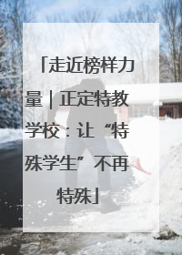 走近榜样力量｜正定特教学校：让“特殊学生”不再特殊