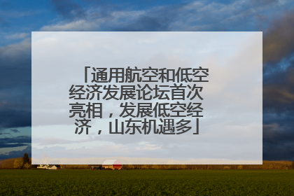 通用航空和低空经济发展论坛首次亮相，发展低空经济，山东机遇多