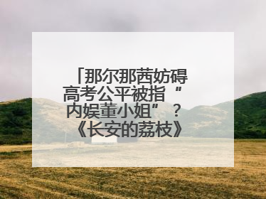那尔那茜妨碍高考公平被指“内娱董小姐”？《长安的荔枝》播出未受影响