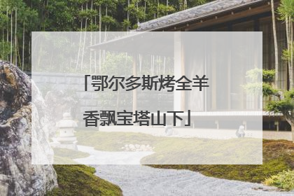 鄂尔多斯烤全羊香飘宝塔山下