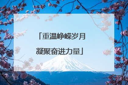 重温峥嵘岁月 凝聚奋进力量