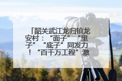 韶关武江龙归镇龙安村：“面子”“里子”“底子”同发力！“百千万工程”激活乡村新动能