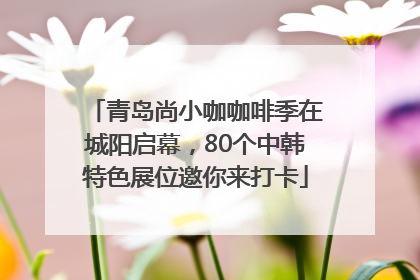 青岛尚小咖咖啡季在城阳启幕，80个中韩特色展位邀你来打卡