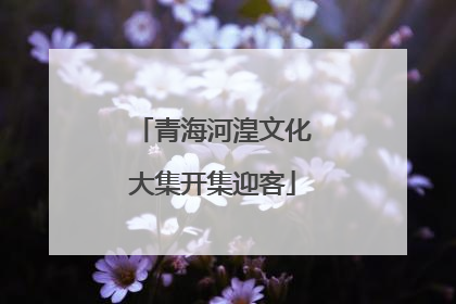 青海河湟文化大集开集迎客