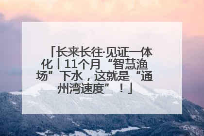 长来长往·见证一体化丨11个月“智慧渔场”下水，这就是“通州湾速度”！