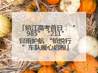 镇江高考首日：“985”“211”冒雨护航 “镇悦行”车队暖心启程