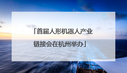 首届人形机器人产业链接会在杭州举办