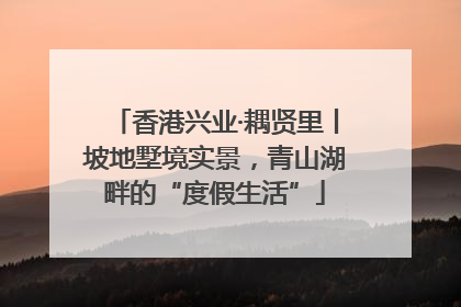 香港兴业·耦贤里丨坡地墅境实景，青山湖畔的“度假生活”