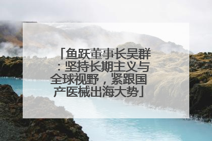 鱼跃董事长吴群：坚持长期主义与全球视野，紧跟国产医械出海大势