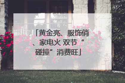 黄金亮、服饰俏、家电火 双节“碰撞”消费旺