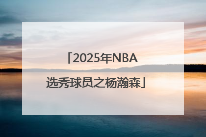 2025年NBA选秀球员之杨瀚森