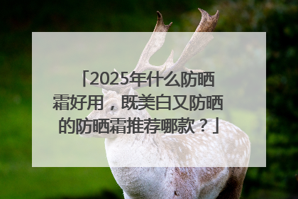 2025年什么防晒霜好用，既美白又防晒的防晒霜推荐哪款？