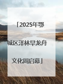 2025年鄂城区泽林旱龙舟文化周启幕