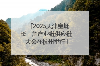 2025天津宝坻长三角产业链供应链大会在杭州举行