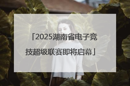 2025湖南省电子竞技超级联赛即将启幕